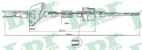 LINKA SPRZ. FIAT PANDA 1,1-1,2 03- LPR C0423C (фото 1)