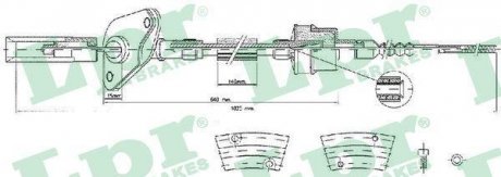 LINKA SPRZ. FIAT PANDA 1,3JTD 03- LPR C0424C (фото 1)