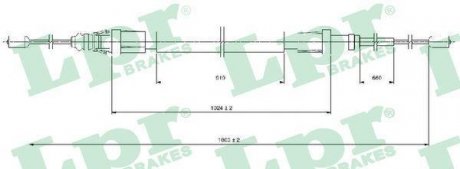 LINKA HAM. CITROEN C3 II/DS3/DS3 CONVERTIBLE LPR C1685B (фото 1)