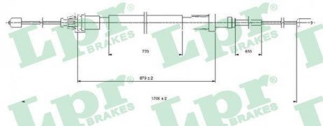 LINKA HAM. CITROEN C3 II/DS3/DS3 CONVERTIBLE LPR C1686B (фото 1)