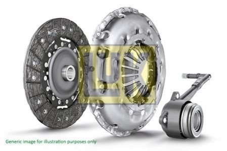 Комплект сцепления Ford Transit 2.0DI 00-06, FWD, 55/63/74kw, d=250mm LuK 625 3011 33 (фото 1)