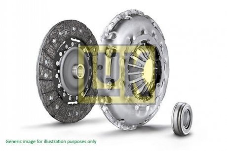 Комплект щеплення hyundai h-1 2,5 crdi 06- LuK 628 3166 00 (фото 1)