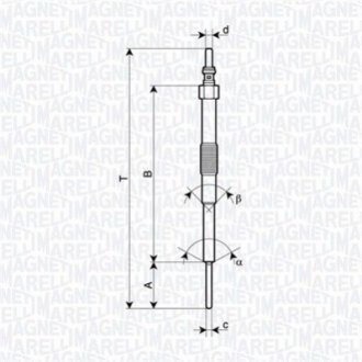 Свічка накалу MAGNETI MARELLI 062900129304 (фото 1)