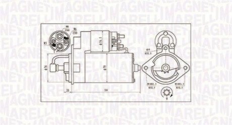 Стартер MAGNETI MARELLI 063720984010 (фото 1)