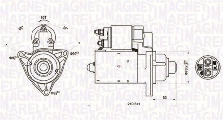 ROZRUSZNIK 12V VW MULTIVAN/TRANSPORTER DIESEL /1,8 KW / SZT MAGNETI MARELLI 063721176010 (фото 1)