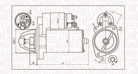 Стартер DB W124/W463/S124 MAGNETI MARELLI 063721202010 (фото 1)