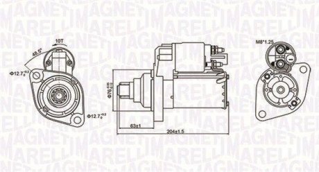 Стартер MAGNETI MARELLI 063721347010 (фото 1)