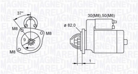 CITROEN стартер Jumper 02- MAGNETI MARELLI 063721389010 (фото 1)