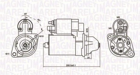 Стартер MAGNETI MARELLI 063721412010 (фото 1)