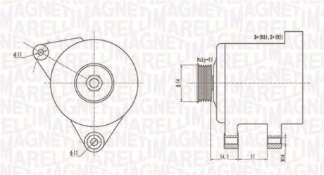 Alternator MAGNETI MARELLI 063731747010 (фото 1)