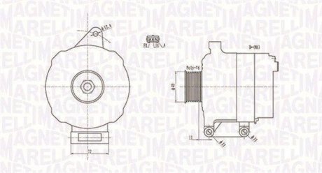 Alternator MAGNETI MARELLI 063731780010 (фото 1)