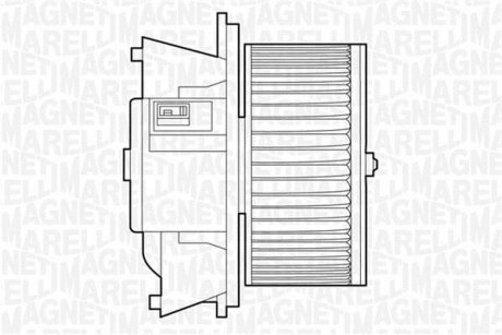 Електродвигун, вентиляция салона MAGNETI MARELLI 069412503010 (фото 1)