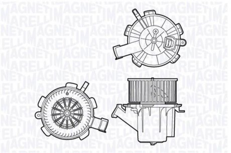 Електродвигун, вентиляция салона MAGNETI MARELLI 069412706010 (фото 1)