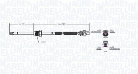 Датчик температур вихл. газів MAGNETI MARELLI 172000079010 (фото 1)