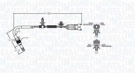 Датчик температур вихл. газів MAGNETI MARELLI 172000221010 (фото 1)