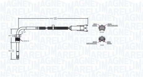 Датчик температур вихл. газів MAGNETI MARELLI 172000245010 (фото 1)