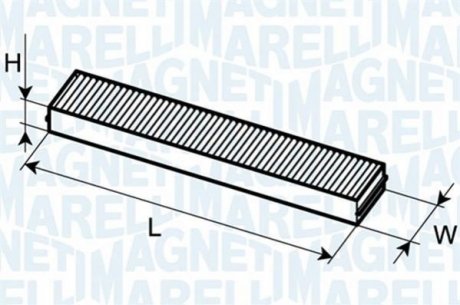 Фільтр салону FORD MONDEO 1993- [] MAGNETI MARELLI 350203061070 (фото 1)