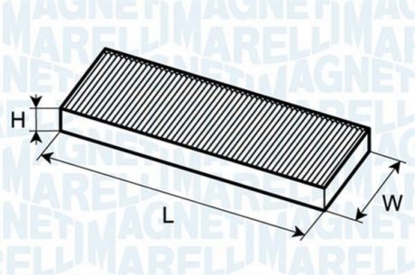 Фільтр повітря (салону) MAGNETI MARELLI 350203061860 (фото 1)