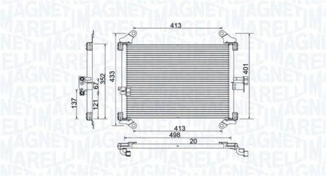 Skraplacz FIAT/CITROEN DUCATO/JUMPER MAGNETI MARELLI 350203772000 (фото 1)