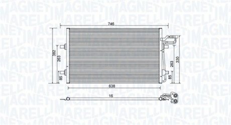 Skraplacz VOLVO VOLVO C30/S40/V50 MAGNETI MARELLI 350203934000 (фото 1)