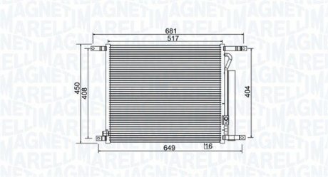 Skraplacz CHEVROLET AVEO/KALOS MAGNETI MARELLI 350203966000 (фото 1)