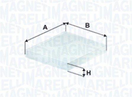 Фільтр повітря салону wкg. MEGANE IV NISSAN QASHQAI II 13- MAGNETI MARELLI 350208065880 (фото 1)