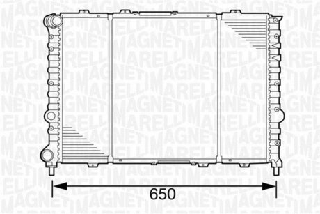 Радіатор, охолодження двигуна MAGNETI MARELLI 350213100700 (фото 1)