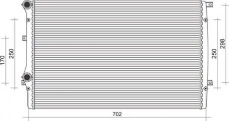 Радиатор, охолодження двигуна MAGNETI MARELLI 350213852000 (фото 1)