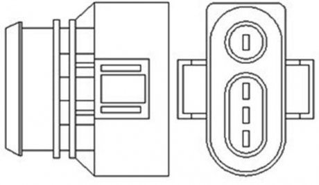 Лямбда-зонд AUDI/VW 4 przewody, 575mm, 2.1 Ohm, 17W, PALCOWA MAGNETI MARELLI 466016355048 (фото 1)