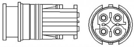 Лямбда-зонд DB A208/C208/W203 MAGNETI MARELLI 466016355060 (фото 1)