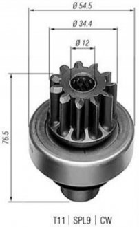 Бендикс стартера MAGNETI MARELLI 940113020203 (фото 1)