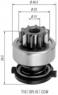 Бендикс стартера MAGNETI MARELLI 940113020252 (фото 1)