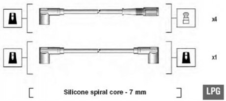 Комплект проводів запалення MAGNETI MARELLI 941095860624 (фото 1)