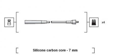 Дроти запалення, набір MAGNETI MARELLI 941318111226 (фото 1)