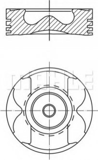 Поршень MAHLE / KNECHT 004 57 03 (фото 1)