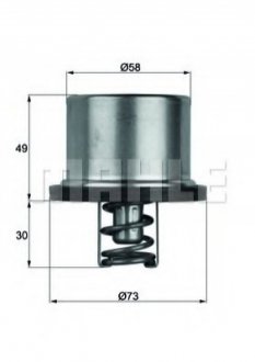 Термостат MAHLE / KNECHT THD 1 65 (фото 1)