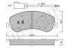 Комплект гальмівних колодок (дискових) Metelli 22-0680-0 (фото 8)