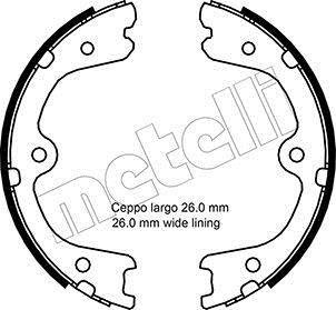 Гальмівні колодки ручного гальма Metelli 530298 (фото 1)