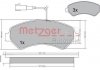 Колодки тормозные (передні) Citroen Jumper/Fiat Ducato/Peugeot Boxer 06- R16 (с датчиком) METZGER 1170248 (фото 1)