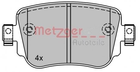 Колодки тормозные (задні) Audi Q3/Skoda Octavia/Seat Leon/VW Golf/Sharan 12-/Passat B8/Caddy IV 14- METZGER 1170792 (фото 1)