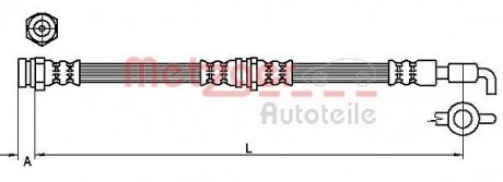 Hose Line METZGER 4110871 (фото 1)