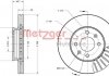 Диск тормозной (передний) Hyundai Accent III 05-10/Kia Rio II 05- (256x22) METZGER 6110707 (фото 1)