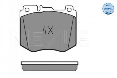 Комплект гальмівних колодок MEYLE 025 220 4718 (фото 1)