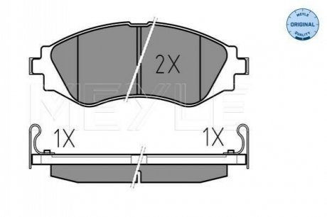 Колодки пер. Nubira/Lanos1,6/16V MEYLE 025 232 3417/W (фото 1)