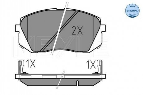 Колодки тормозные (передние) Hyundai i40/ix35/Kia Sportage 10- MEYLE 025 245 0116/W (фото 1)