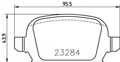 OPEL колодки гальмівні задние CORSA 01- MINTEX MDB2168 (фото 1)