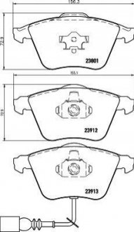 Гальмівні колодки перед. AUDI A3/TT VW Golf V, Passat 05- SEAT Leon (з датчик.) MINTEX MDB2677 (фото 1)