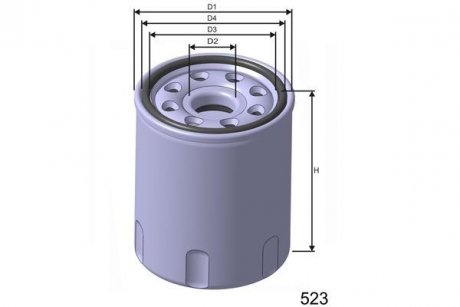 Фільтр масла Toyota Avensis, Camry, Carina, Corolla, Yaris 1.0/1.3/1.5/1.6 16V 03-/Geely CK,MK MISFAT Z263 (фото 1)