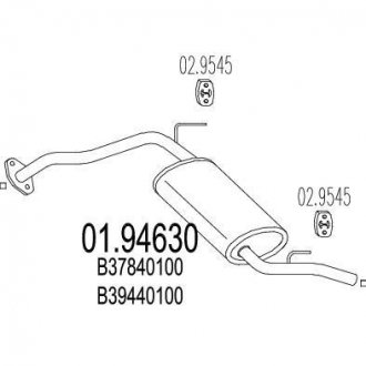 Глушник вихлопних газів (кінцевий) MTS 0194630 (фото 1)