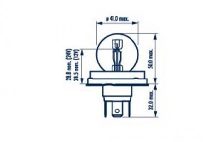 Лампа накалу дальнього світла. Лампа накаливания, основная фара. Лампа накаливания, основная фара. Лампа накалу дальнього світла NARVA 49321 (фото 1)
